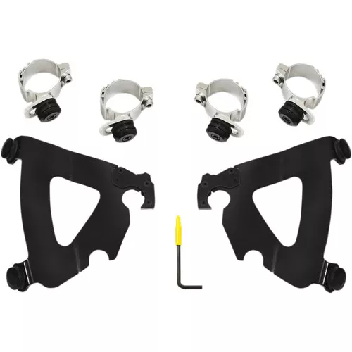 Memphis Shades Road Warrior FairingTrigger-Lock Mounting Kit for 1991-2005 Harley Dyna