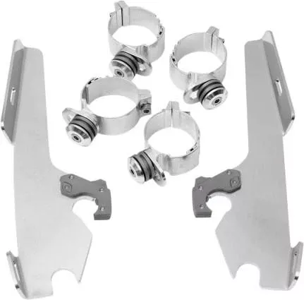 MemphisShadesBatwing Windshield Mounting Kit for '08-Up FXDF Fat BobFAIRING AND WINDSHIELD NOT INCLUDED -Black