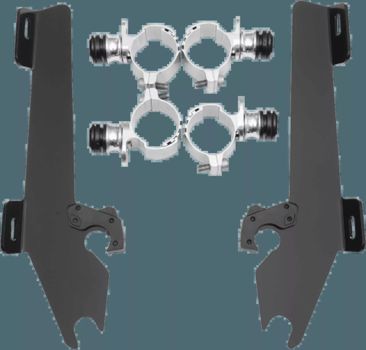MemphisShadesBatwing Windshield Mounting Kit for Sabre 1300-Black FAIRING AND WINDSHIELD NOT INCLUDED