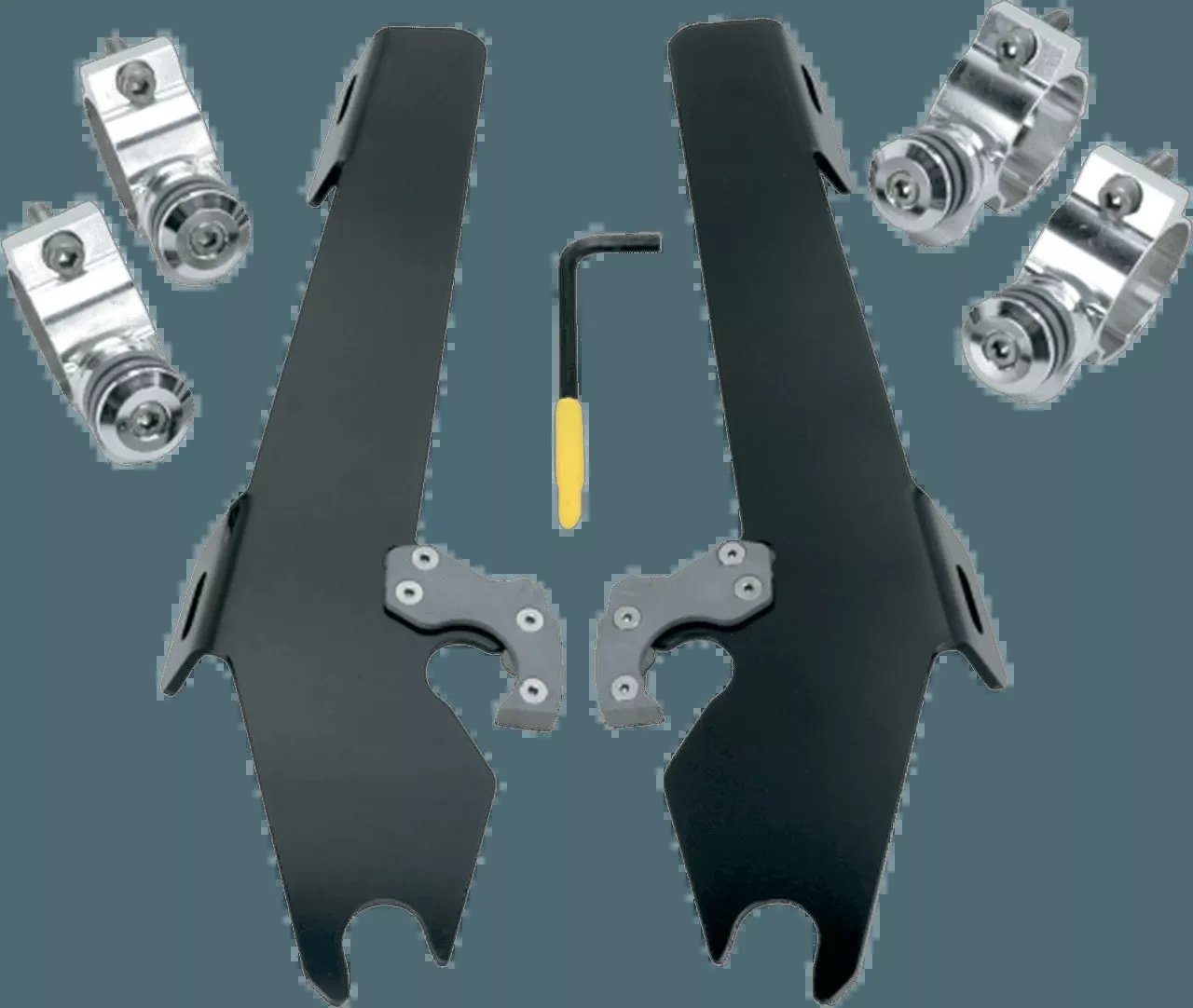 MemphisShadesBatwing Windshield Mounting Kit for Vegas '04-13-Black FAIRING AND WINDSHIELD NOT INCLUDED