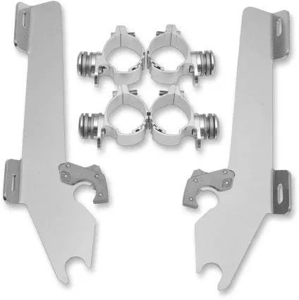 MemphisShadesBatwing Windshield Mounting Kit for Vegas '04-13-Polished FAIRING AND WINDSHIELD NOT INCLUDED