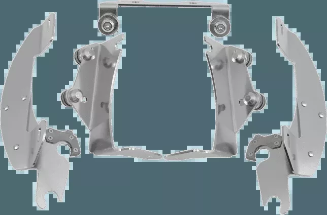 MemphisShadesBatwing Windshield Mounting Kit for Vulcan 900 Classic '06-Up-Polished FAIRING AND WINDSHIELD NOT INCLUDED