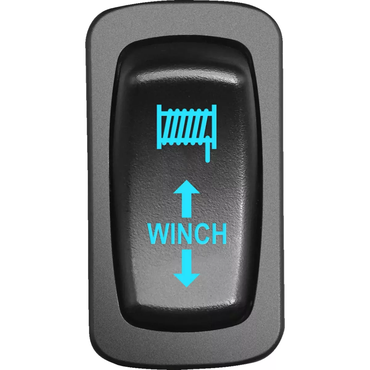 MOOSE OFFROAD 2106-0601 WIN-CAR-B Low-Profile Switch Switch – Winch – Blue