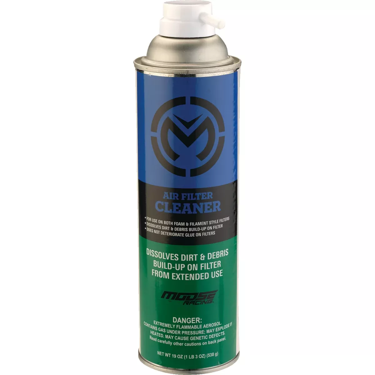 MOOSE OFFROAD 3704-0461 MACFA241215 Air Filter Cleaner 15 oz. net wt. – aerosol