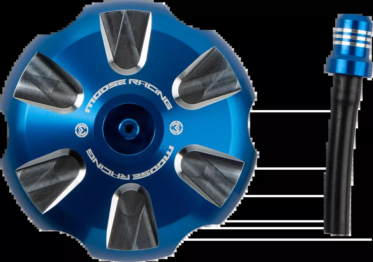 Moose Offroad Aluminum Gas Cap – Blue – Sherco-T03-5116L