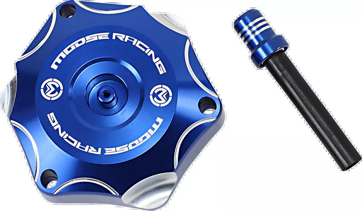 Moose Offroad Aluminum Gas Cap – Blue – Yamaha-T03-4132L