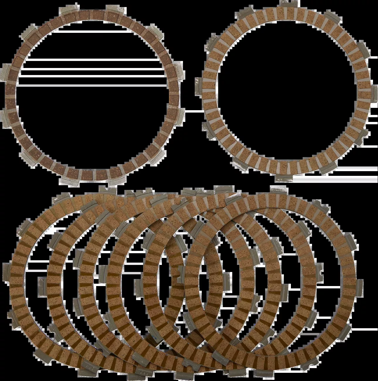 Moose Offroad Clutch Friction Plates-M70-5255-8