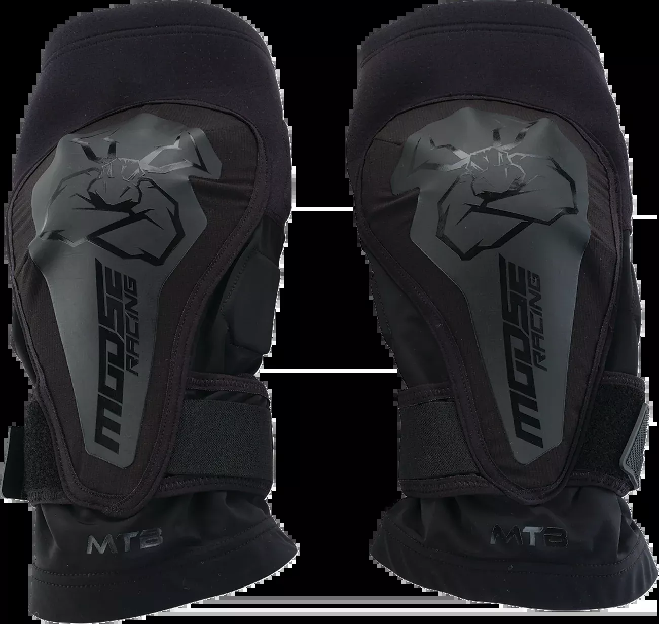 Moose Offroad Compression Knee Guards – Black – M/L-2704-0749