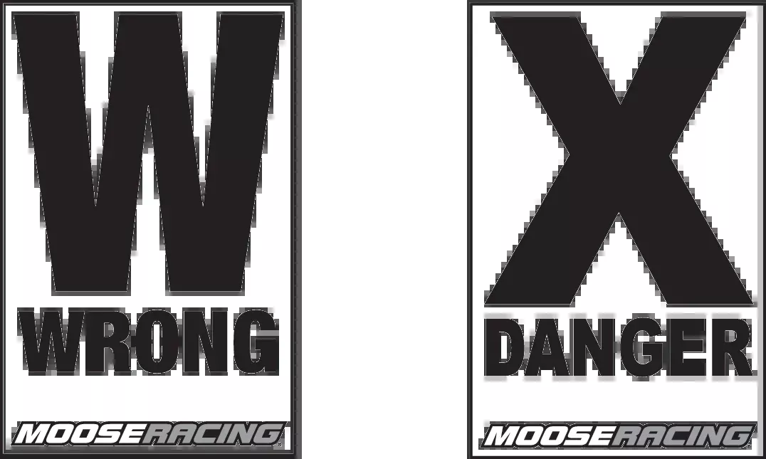 Moose Offroad Danger/Warn Course Arrow-M9000-14PT