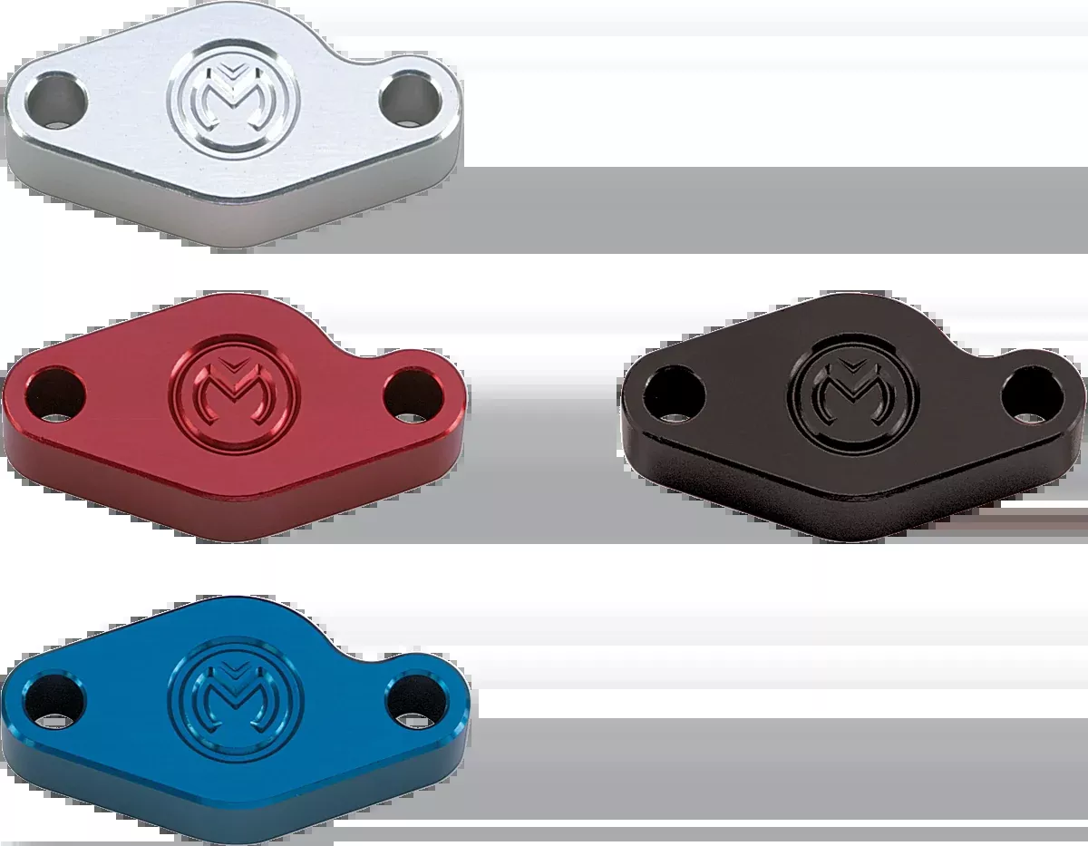 Moose Offroad E-Brake Block-Off Plate – Blue-M88057