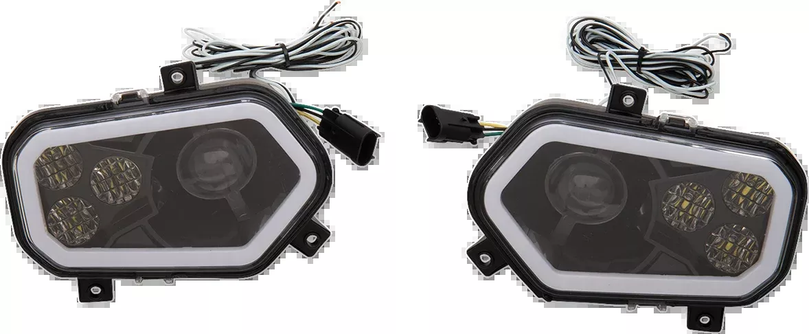 Moose Offroad LED Headlight – RZR800/900 – Black-100-3373-PU