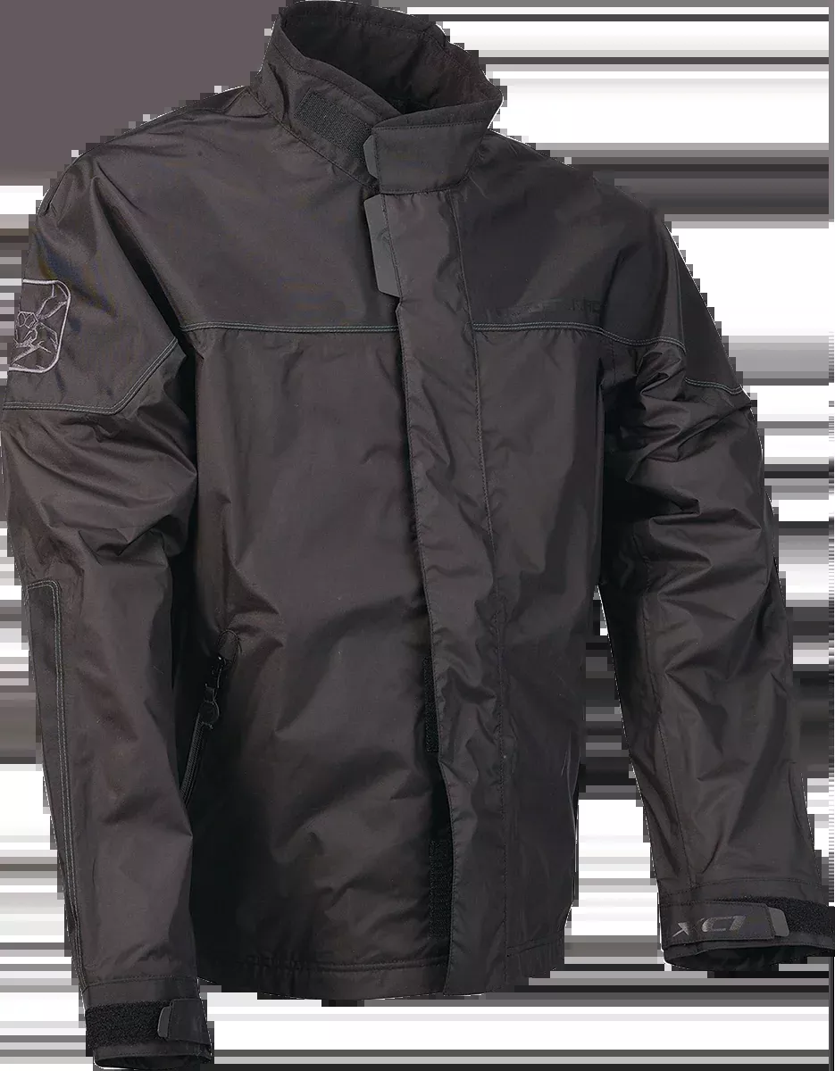 Moose Offroad XC1 Rain Jacket – Black – Small-2920-0665