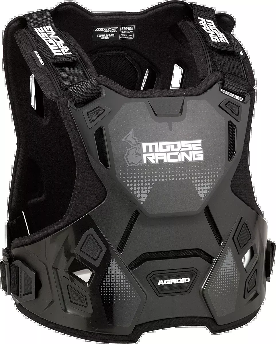 Moose Offroad Youth Agroid™ Chest Guard – Black – S/M-2701-1116
