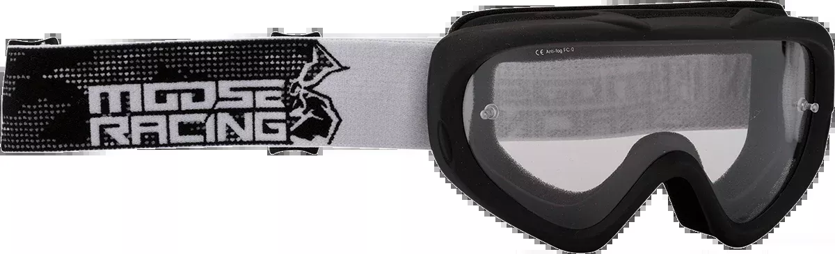 Moose Offroad Youth Qualifier Goggle – Agroid – Stealth – Clear Lens-2601-2660