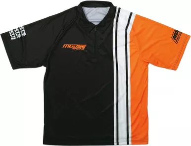 Moose Racing Black Orange White Pit Shirt