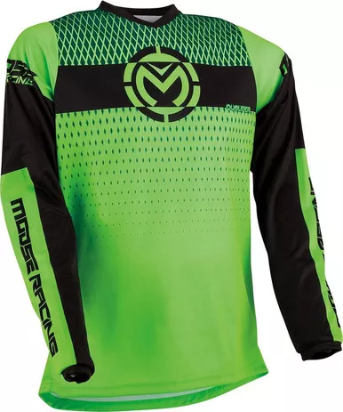 Moose Racing Qualifier Green Black Jersey