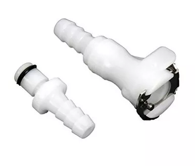 Motion Pro 12-0029 Fuel Line Quick Disconnect Couplings - Single - 1/4in. White
