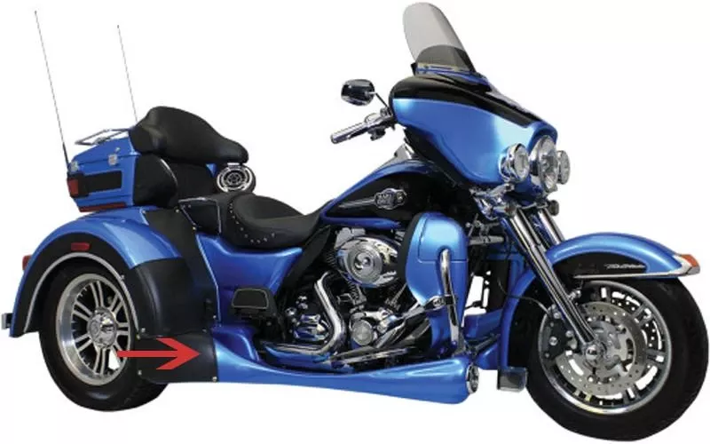 Motor Trike TRAX Running Board Kit for '14-Up Harley Davidson Tri Glide FLHTCUTG