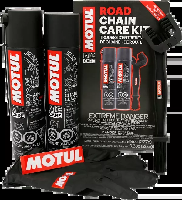 Motul Chain Care Kit – Road – Aerosol