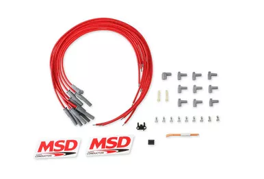 MSD Super Conductor 8.5mm Spark Plug Wire Set Universal V8 Multi-Angle Boots 31189