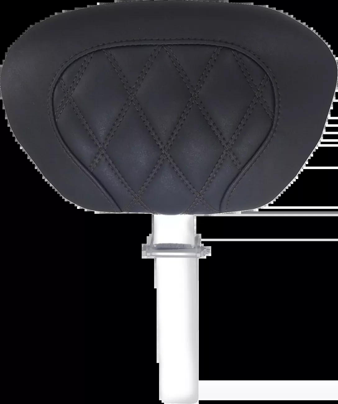 Mustang Driver Backrest - Double Diamond - Black Stitch - FLH/FLT '08-'25 - 89539