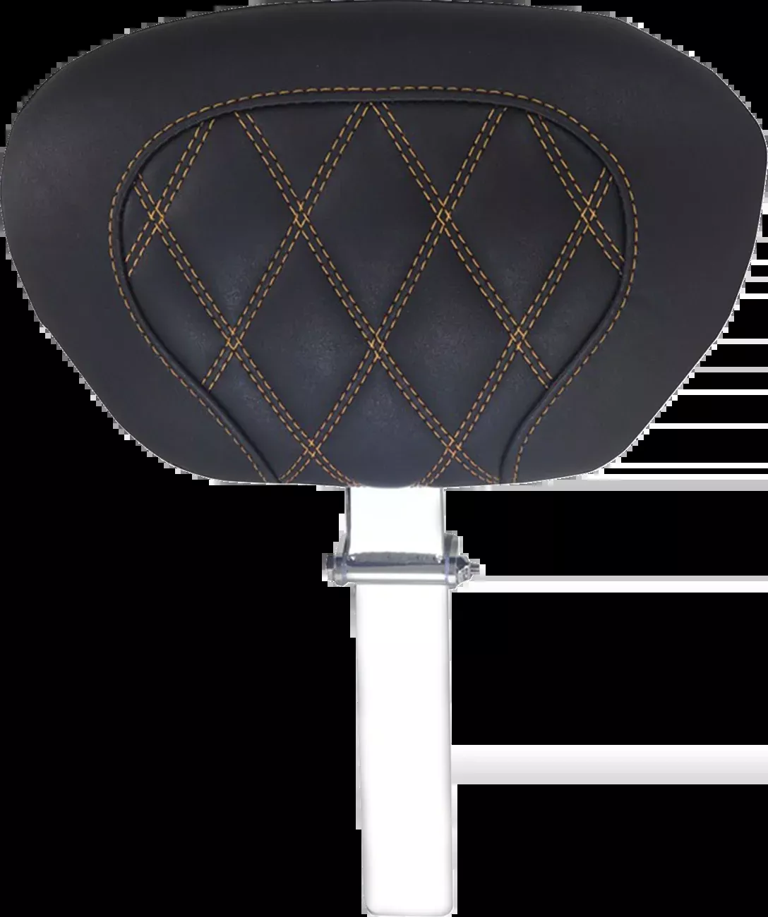 Mustang Driver Backrest - Double Diamond - Toast Stitch - FLH/FLT '08-'25 - 89539T