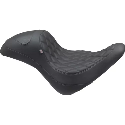 Mustang Extreme Fastback Seat for 2018-2024 Harley Softail Fat Boy - Black