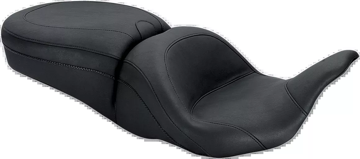 Mustang Lowdown Seat - with Backrest Receiver - Plain - FLH/FLT '08-'25 - 79700
