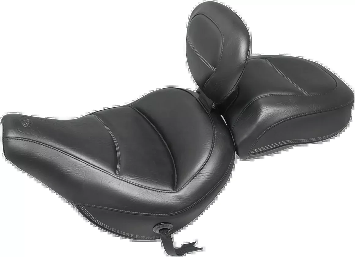 Mustang Passenger Touring Seat - Black - Original Stitch - FLHC/FLDE - 79331