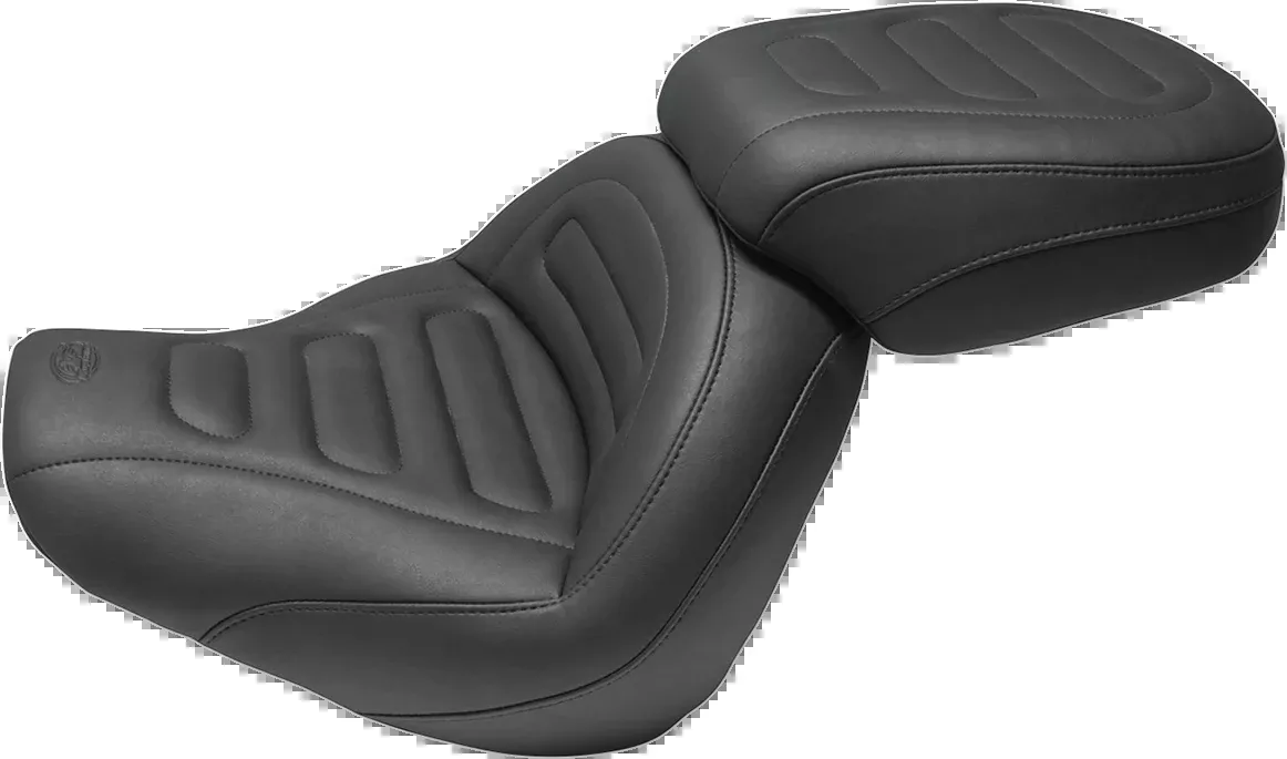 Mustang Passenger Touring Seat - Black - Trapezoid Stich - FXFB/FXFBS - 75888