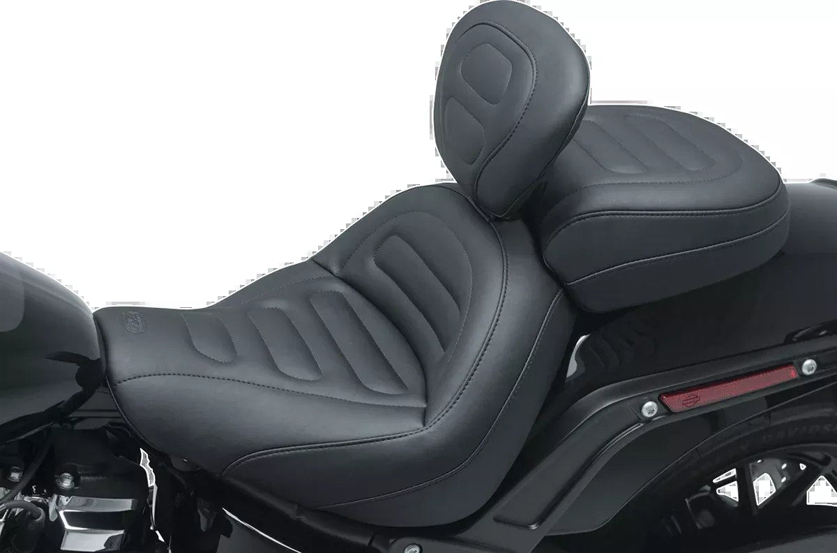 Mustang Passenger Touring Seat - Black - Trapezoid Stitch - FXFB/FXFBS - 79335