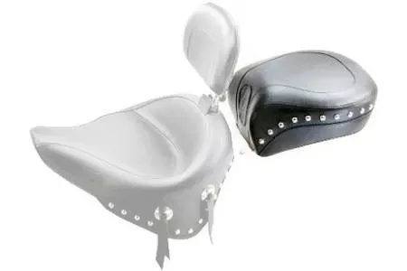 Mustang Recessed Rear Seat for Harley Davidson Softail '84-99- Wide Studded