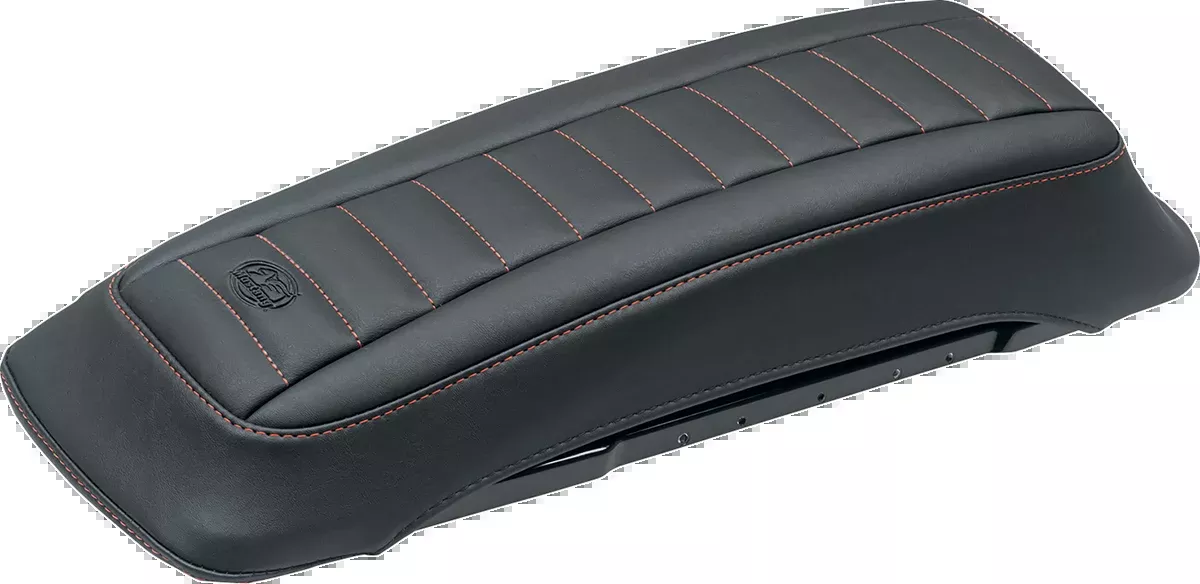 Mustang Saddlebag Lid Covers - Black/Red - FL '93-'13 - 77637AB