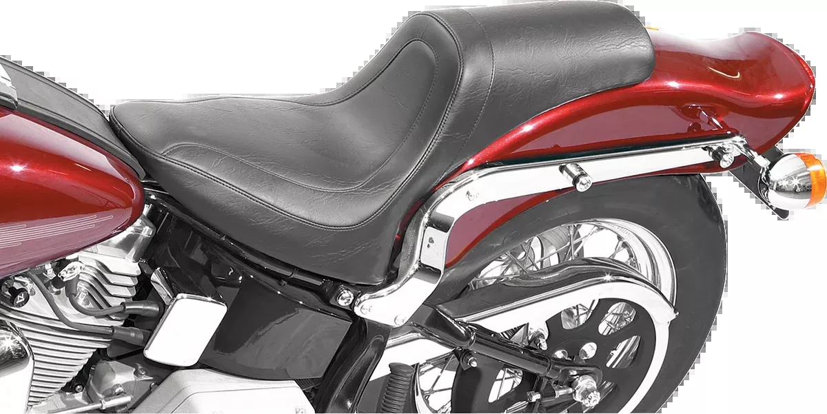 Mustang Seat - Fastback™ - Stitched - Black - Softail '00-'05 - 75779
