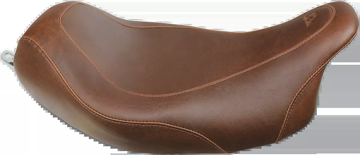 Mustang Seat - Wide Tripper™ Solo - without Backrest - Smooth - Brown - FL '08-'25 - 76720