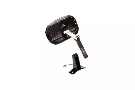 Mustang Seats Driver Backrest Kit for Harley Davidson Touring Models 2009-Up -Smooth with Chrome Studs (Not for '24-Up FLHX/FLTR Models)