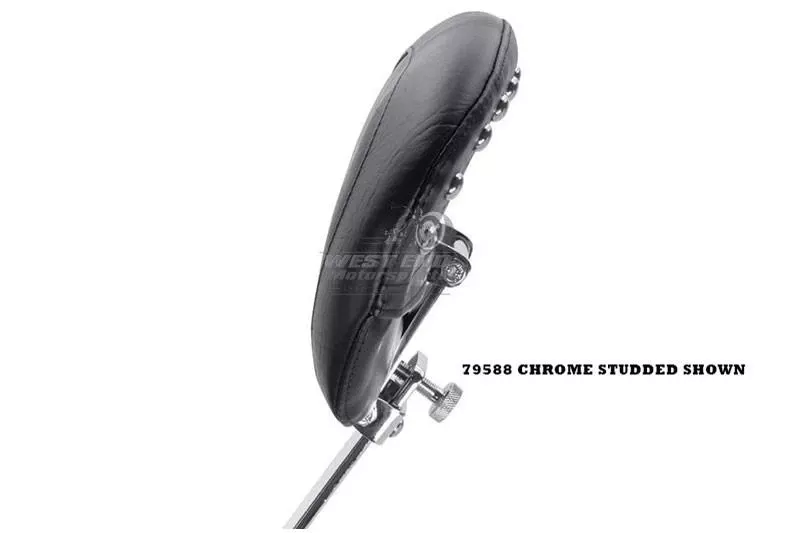 Mustang Seats Summit Seat with Driver Backrest for Harley-Davidson Touring Models 2014-Up, Black Pearl-centered Studs (Not for '24-Up FLHX/FLTR Models)