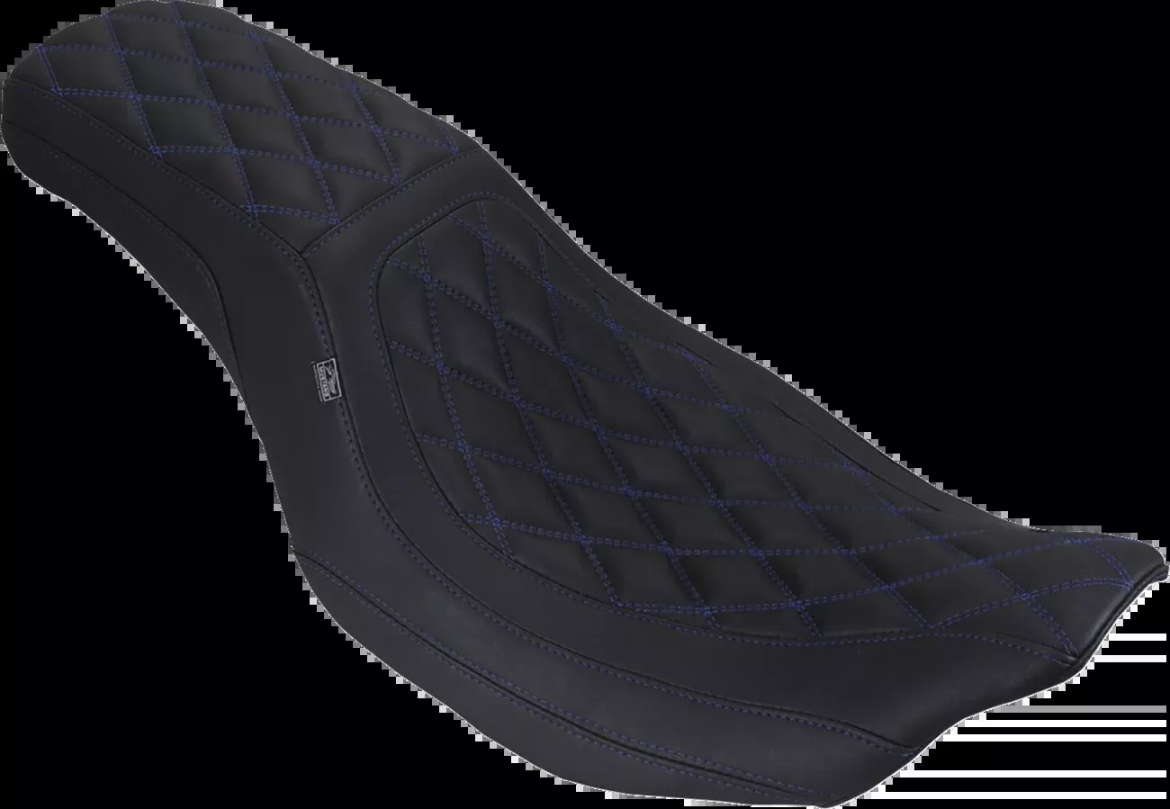 Mustang Squareback Blue Diamond Stitch Seat for 2023-26 Harley Street Road Glide