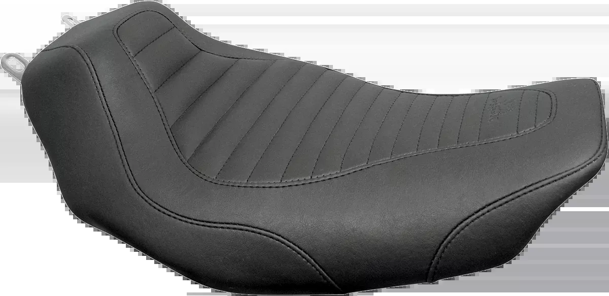 Mustang Tripper™ Solo Seat - without Backrest - Tuck and Roll - Black - FLH '97-'07 - 76716
