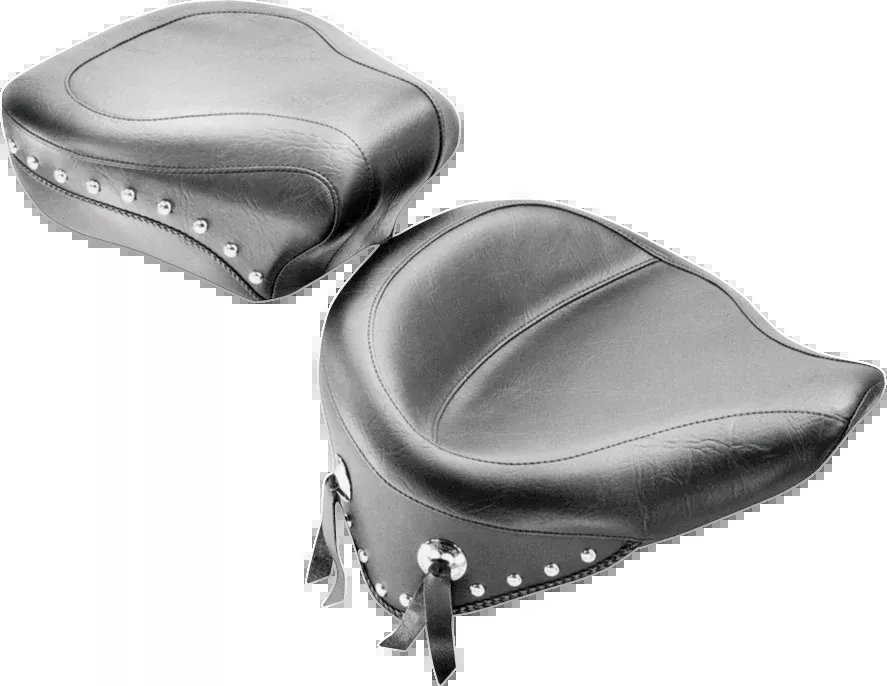 Mustang Wide Studded Solo Seat - FLST '08-'17 - 76179