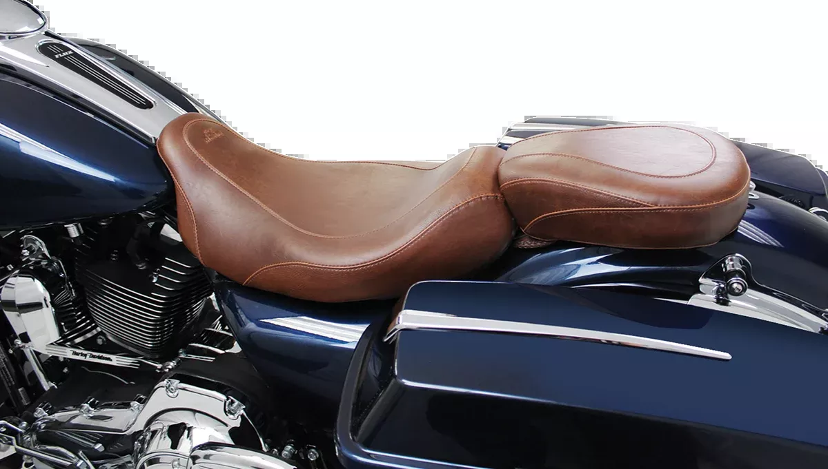 Mustang Wide Tripper Rear Seat - Brown - FL '97-'25 - 76721