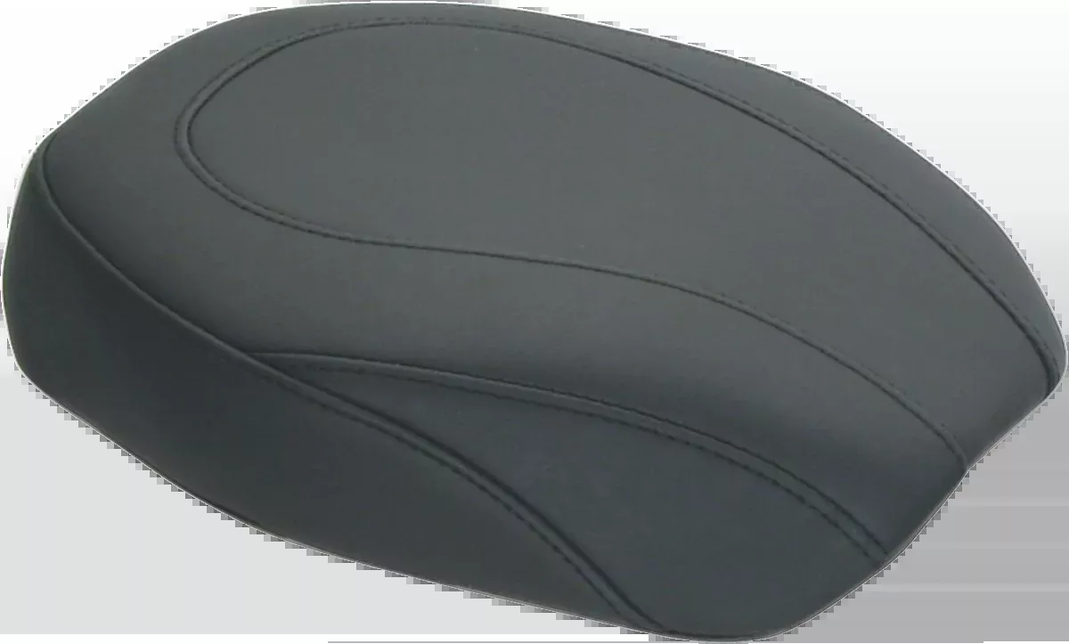 Mustang Wide Tripper Rear Seat - Plain - Black - Dyna '06-'17 - 76701