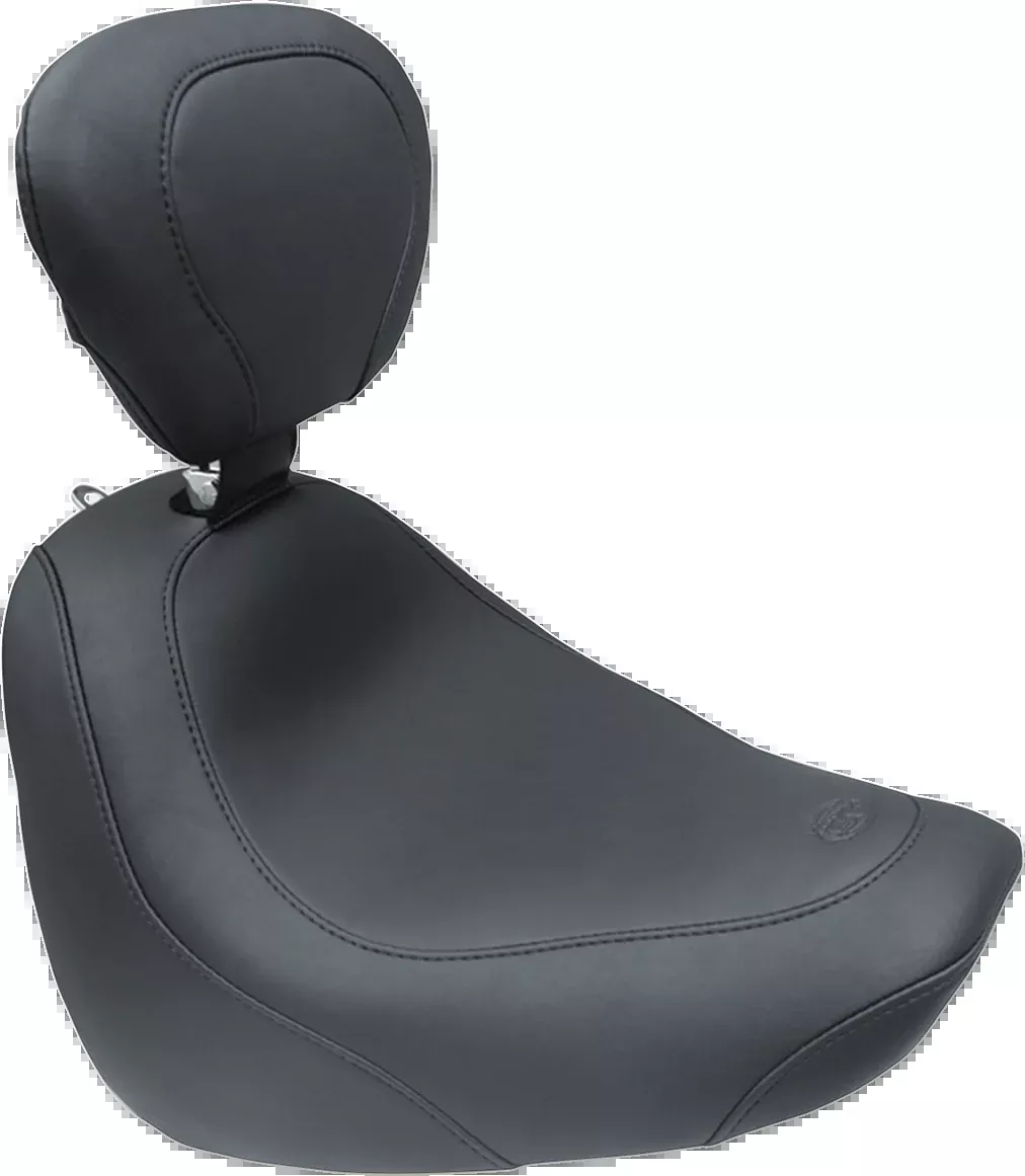 Mustang Wide Tripper™ Solo Seat - with Backrest - Smooth - FXFB/S '18-'23 - 79336