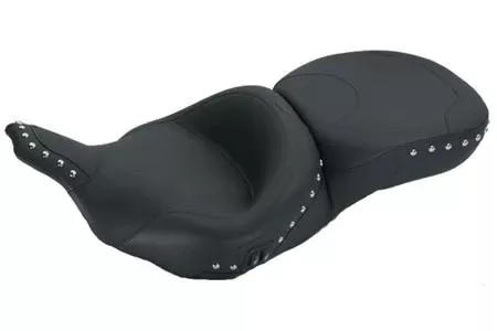 MustangOne-Piece Heated Touring Seat for FLHT/FLTR'97-07 -Studded