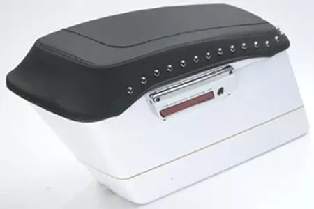 MustangSaddlebag Lid Covers for '14-Up Harley Davidson FL Models - Chrome Studs