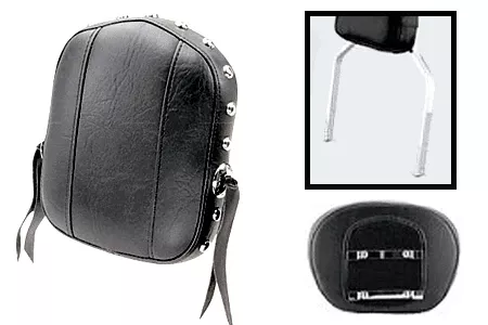 MustangSmall Sissy Bar Padfor OEM Yamaha SQUARE Bar(Bar NOT Included)-Studded with Conchos