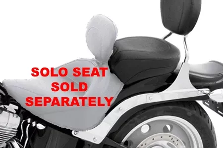 MustangWide Recessed Rear Seat (for Driver Backrest Solos) on Springer Classic '06-07& Heritage Classic '07-15 (with Standard Rear Tire) -Studded