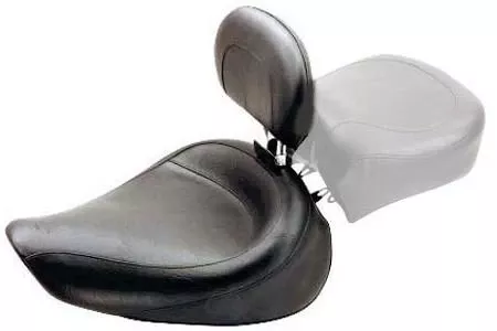 MustangWide Solo Seat with Driver Backrestfor Dyna/Wide Glide '04-05 -Vintage