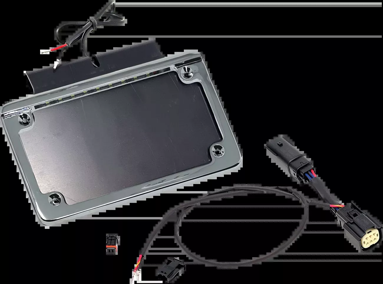 Namz Saddlebag Illuminated License Plate Holder Frame fits 14-24 Harley Touring
