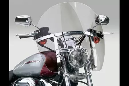 National Cycle SwitchBlade Windshield for FXWide Glide w/ 41mm Fork Tubes - Chopped, Clear Style